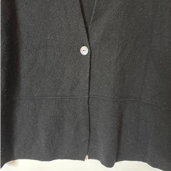 Charter Club Cashmere Single Button Close Cardigan Sweater Black Size L - Picture 3 of 8